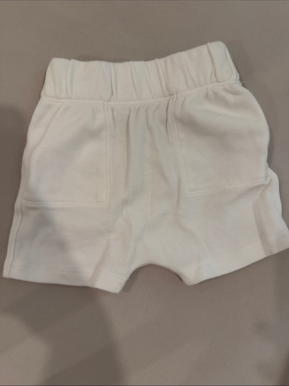 Banana Republic- never worn- Baby/Toddler White Elastic Waist Knit Shorts